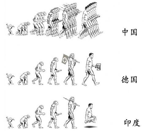 13个国家和地区的人口进化论